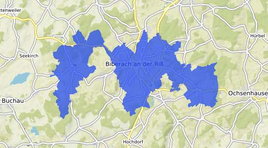 Bodenrichtwertkarte Biberach an der Riß